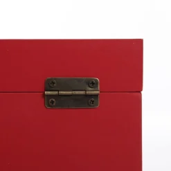 Personalised Red Wooden Christmas Eve Keepsake Box Clearance