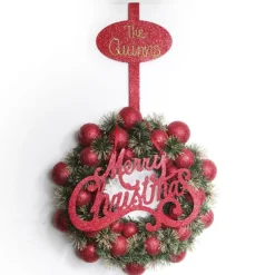 Personalised Red Wreath Hanger Clearance