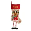 Personalised Reindeer Christmas Stocking with Dangly Legs Cheap