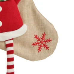 Personalised Reindeer Christmas Stocking with Dangly Legs Cheap