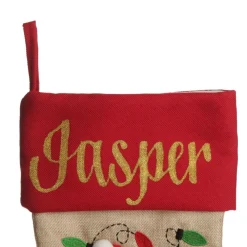 Personalised Santa Christmas Stocking with Dangly Legs Sale
