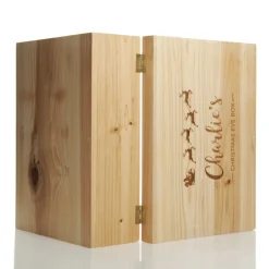 Personalised Santa Sleigh Wooden Christmas Eve Box New