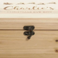 Personalised Santa Sleigh Wooden Christmas Eve Box New