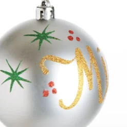 Personalised Silver Shatterproof Christmas Bauble Cheap