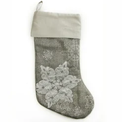 Personalised Silver Snowflake Christmas Stocking Discount