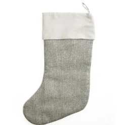 Personalised Silver Snowflake Christmas Stocking Discount