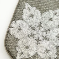 Personalised Silver Snowflake Christmas Stocking Discount