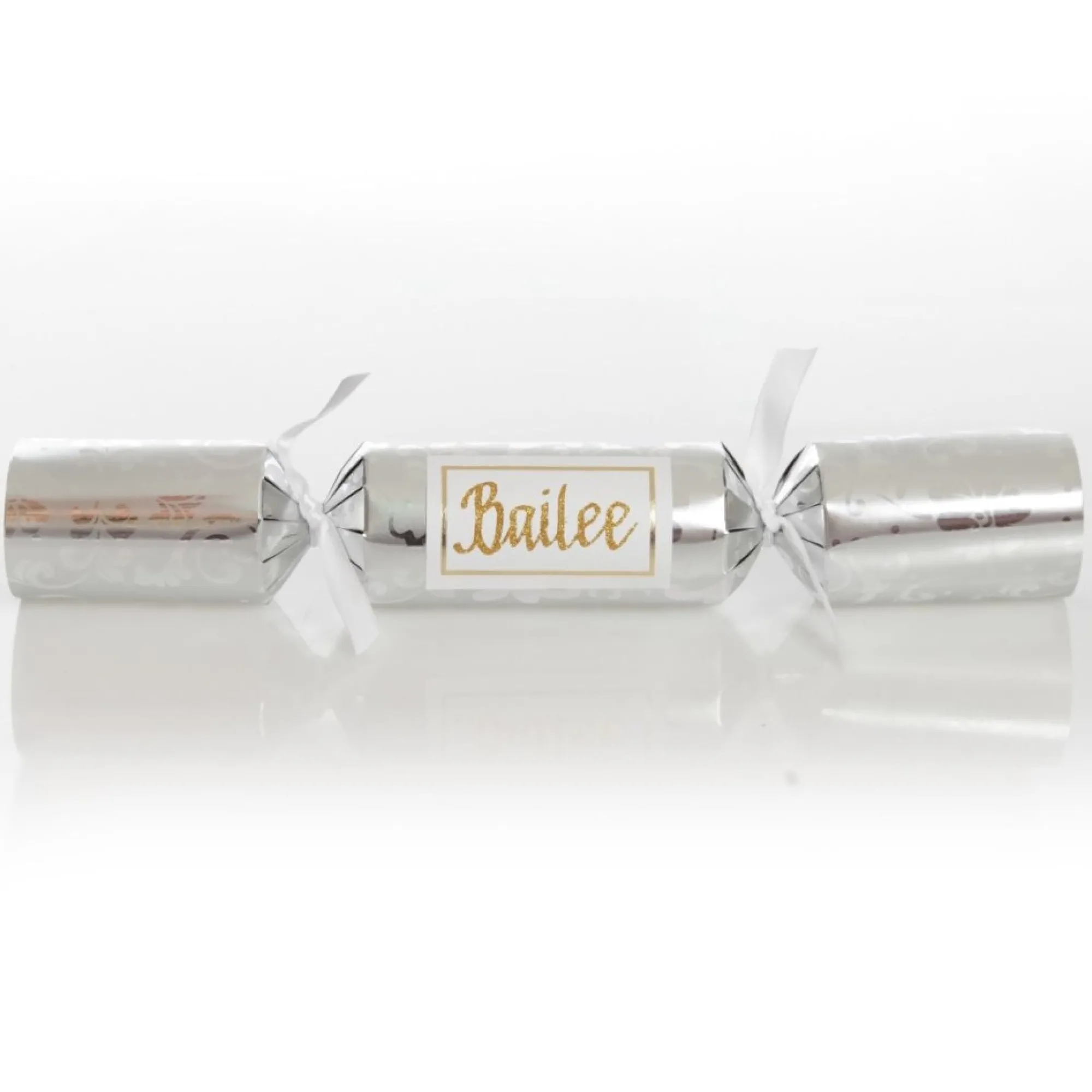 Personalised Silver Swirl Bon Bon - Single Discount