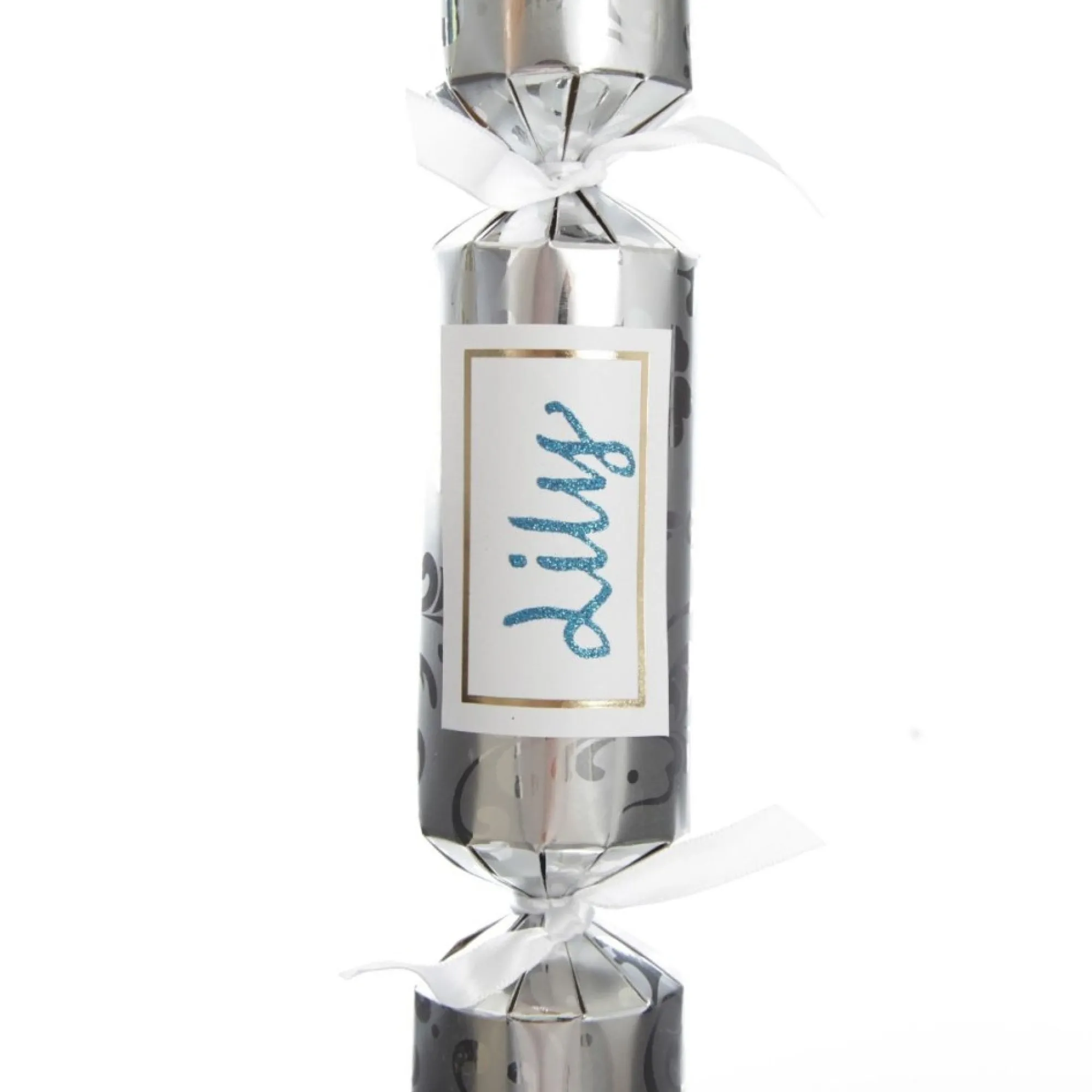 Personalised Silver Swirl Bon Bon - Single Discount