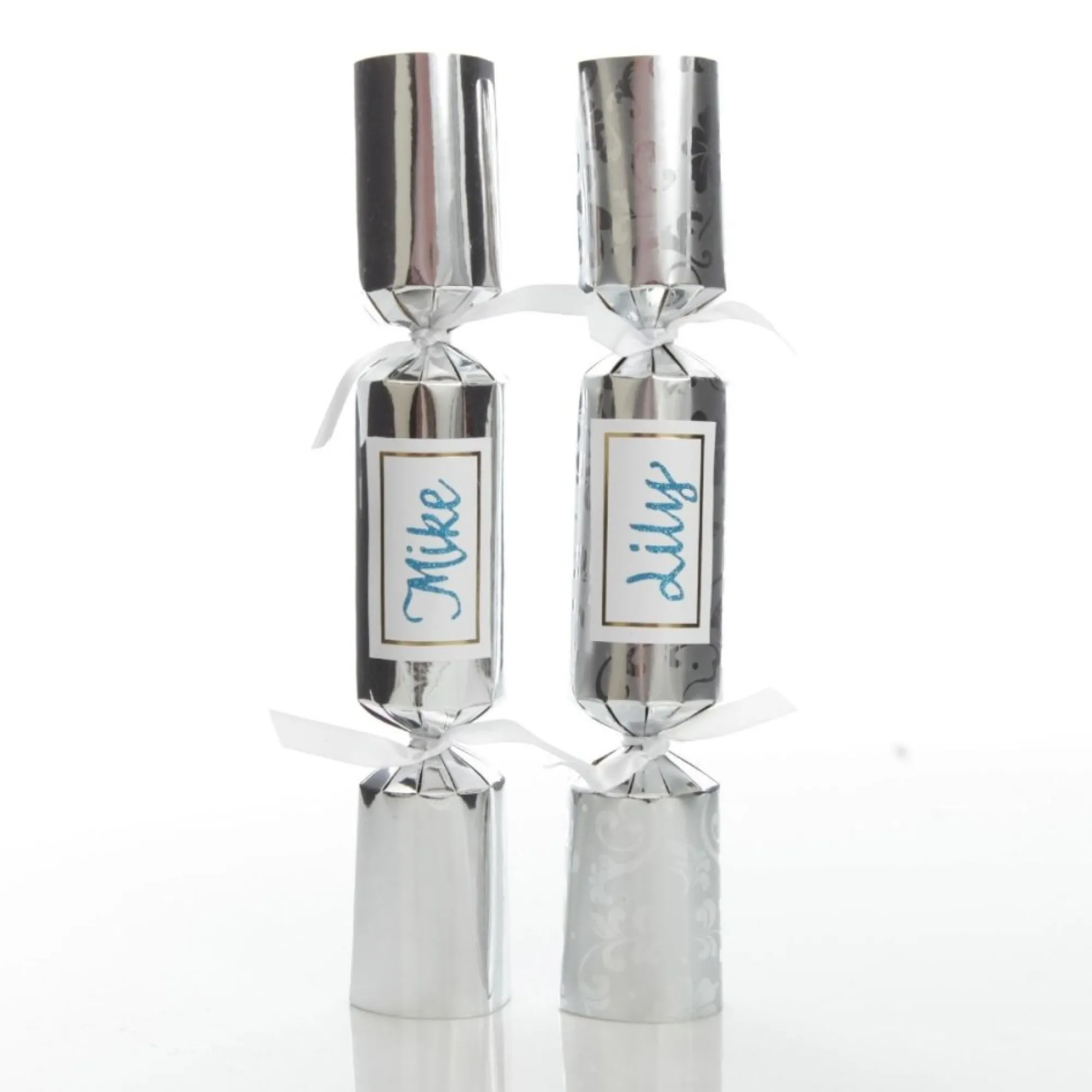 Personalised Silver Swirl Bon Bon - Single Discount