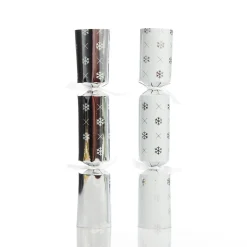 Personalised Silver with White Snowflake Bon Bon - Single Flash Sale