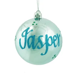 Personalised Sky Blue Shatterproof Christmas Bauble Store