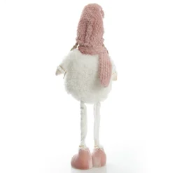 Personalised Standing Pink Girl Ornament with Timber Heart Cheap