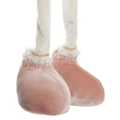 Personalised Standing Pink Girl Ornament with Timber Heart Cheap