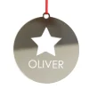 Personalised Star Cutout Christmas Decoration Store