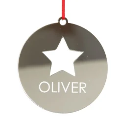 Personalised Star Cutout Christmas Decoration Store