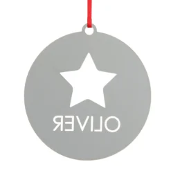 Personalised Star Cutout Christmas Decoration Store