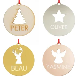 Personalised Star Cutout Christmas Decoration Store