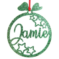 Personalised Stars Laser Cut Christmas Decoration Clearance