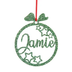 Personalised Stars Laser Cut Christmas Decoration Clearance
