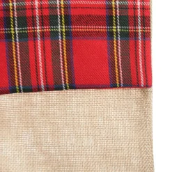 Personalised Tartan Dog Paw Christmas Stocking New