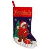 Personalised Teddy Bear Christmas Stocking Cheap