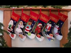 Personalised Teddy Bear Christmas Stocking Cheap