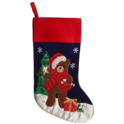 Personalised Teddy Bear Christmas Stocking Cheap