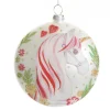 Personalised Unicorn Christmas Disc New