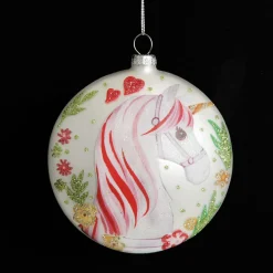 Personalised Unicorn Christmas Disc New
