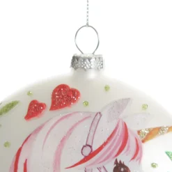 Personalised Unicorn Christmas Disc New