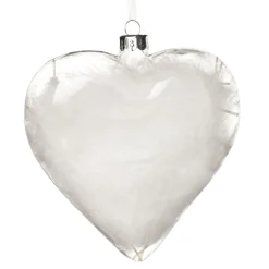 Personalised White Feather Glass Heart - Your Wings Were Ready Best