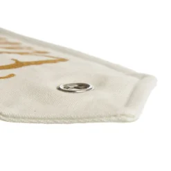 Personalised White Linen Santa Sack Tag Small Clearance