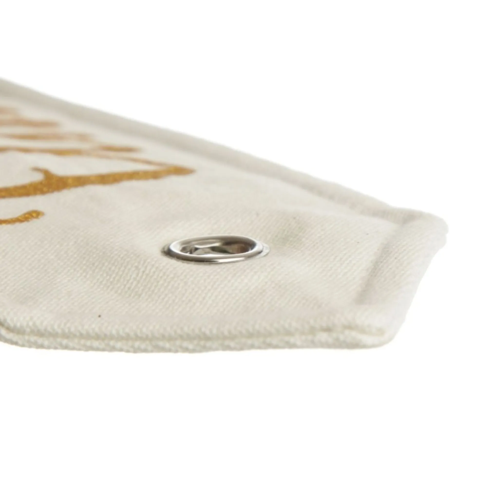 Personalised White Linen Santa Sack Tag Small Clearance