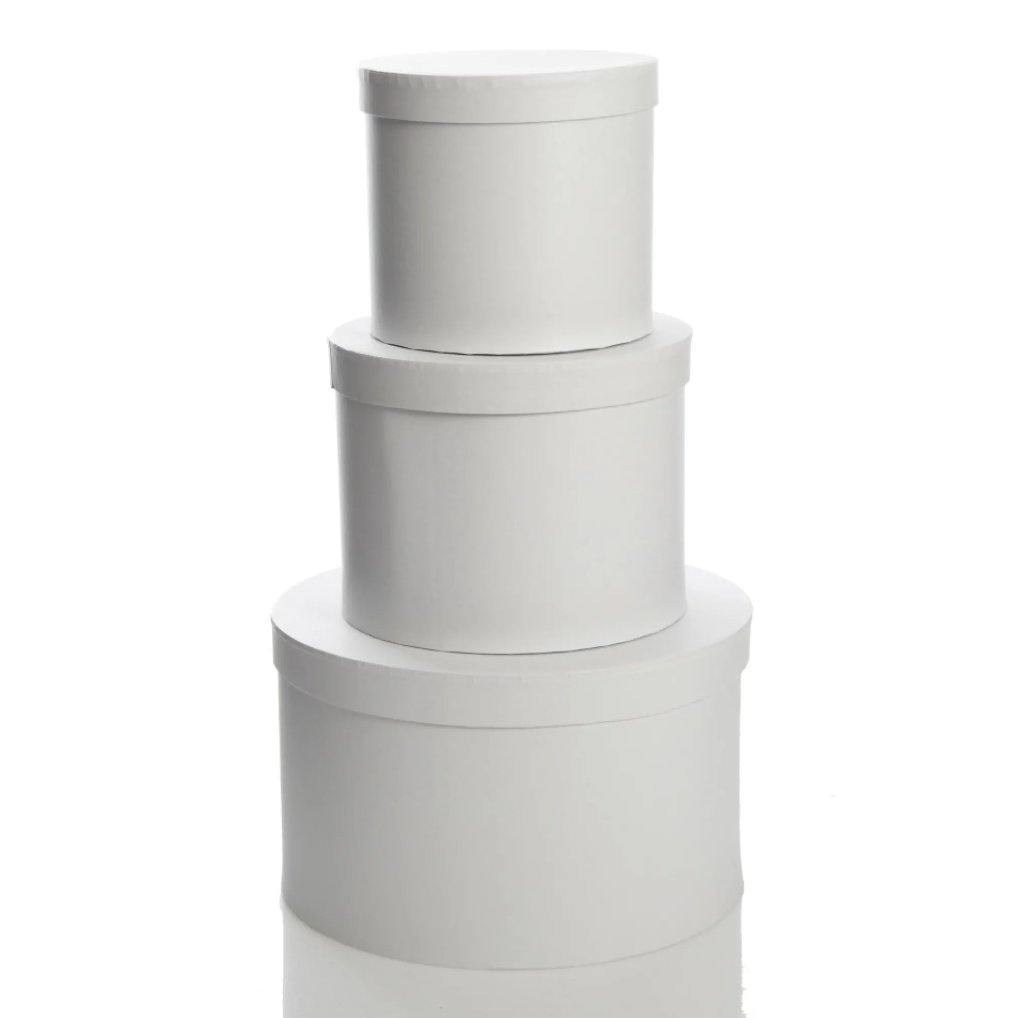 Personalised White Round Gift Box with Baby Pink Ribbon Bow Outlet