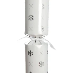 Personalised White with Silver Snowflake Bon Bon - Single Fashion