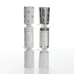 Personalised White with Silver Snowflake Bon Bon - Single Fashion