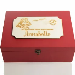 Personalised Wooden Christmas Eve Box with Express Delivery Plaque Store