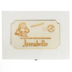 Personalised Wooden Christmas Eve Box with Express Delivery Plaque Store