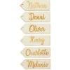 Personalised Wooden Etched Name Tags - Set of 6 Best Sale
