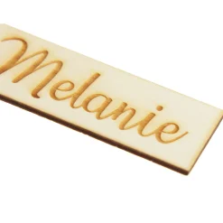 Personalised Wooden Etched Name Tags - Set of 6 Best Sale