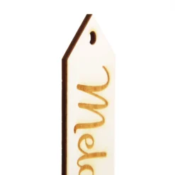 Personalised Wooden Etched Name Tags - Set of 6 Best Sale