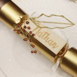 Personalised Wooden Etched Name Tags - Set of 6 Best Sale