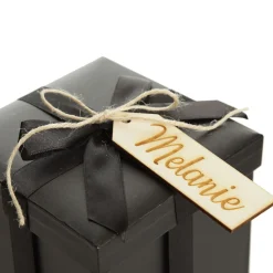 Personalised Wooden Etched Name Tags - Set of 6 Best Sale