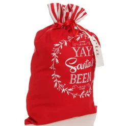 Personalised 'Yay Santas Been' Santa Sack Outlet