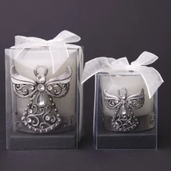 Pewter Angel Tea Light New