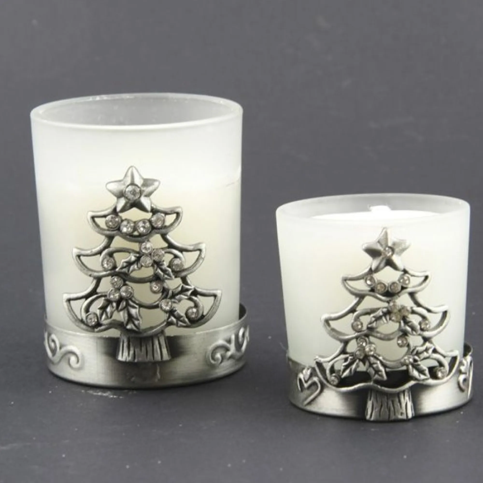 Pewter Christmas Tree Tea Light Cheap