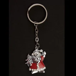 Pewter Santa Keyring Cheap