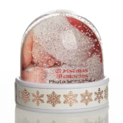 Photo Snow Dome - Rose Gold Snowflakes Cheap