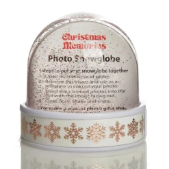 Photo Snow Dome - Rose Gold Snowflakes Cheap